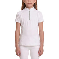 Polo de concours équitation fille manches courtes glitter