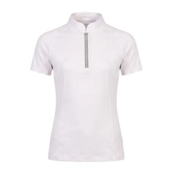 Polo de concours équitation fille manches courtes glitter