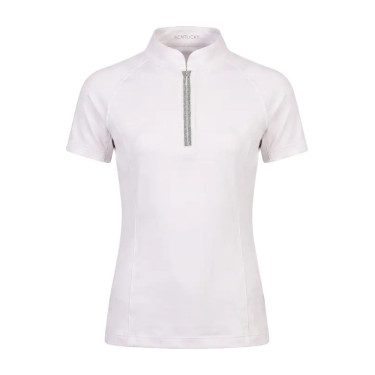 Polo de concours équitation fille manches courtes glitter