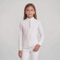 Polo concours équitation fille manches longues glitter | EQUI-CLIC