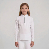 Polo concours équitation fille manches longues glitter | EQUI-CLIC