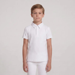 Polo de concours Kentucky garçon classique manches courtes Blanc