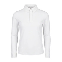 Polo de concours Kentucky garçon classique manches longues Blanc