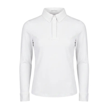 Polo de concours Kentucky garçon classique manches longues Blanc