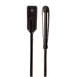 Cravache d'obstacle Velari Classy smooth full cuir Noir