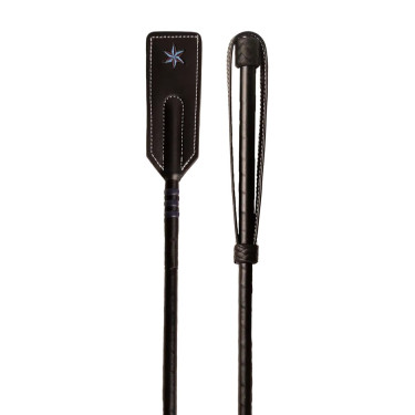 Cravache d'obstacle Velari Classy smooth full cuir Noir