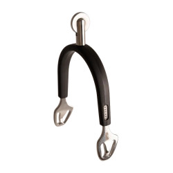 Éperons d’équitation à molette inox Velari caoutchouc