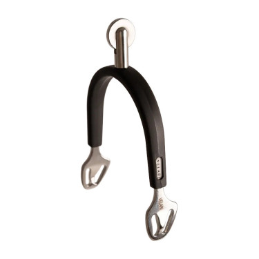 Éperons d’équitation à molette inox Velari caoutchouc
