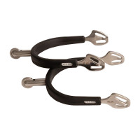 Eperons à moyenne molette inox avec caoutchouc Velari Acier inoxydable Argent Eperons à moyenne molette inox avec caoutchouc Velari Acier inoxydable Argent
