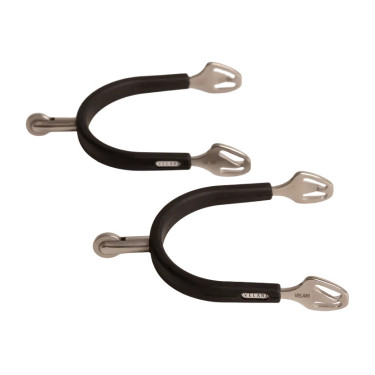 Eperons à moyenne molette inox avec caoutchouc Velari Acier inoxydable Argent