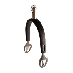 Eperons à moyenne molette inox avec caoutchouc Velari Acier inoxydable Argent