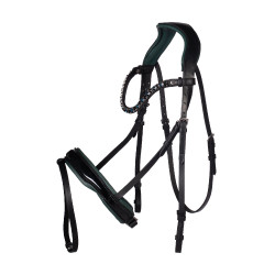 Bridon Manchester HKM Noir / bleu pétrol