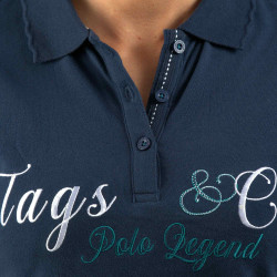 Polo Enfant Uripa Flags & Cup Bleu émeraude