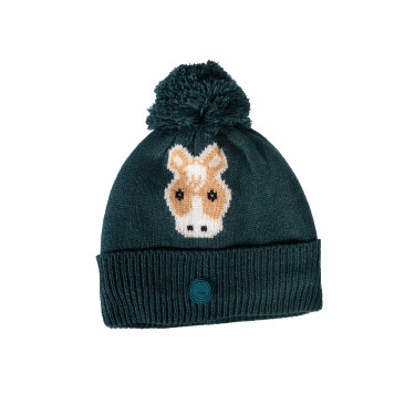 Bonnet Amina HKM enfant Pétrole Bleu