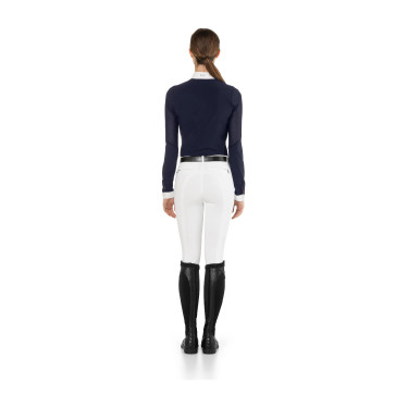 Polo de concours Teresa Ego7 manches longues femme Marine Bleu marine