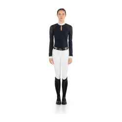Polo de concours Teresa Ego7 manches longues femme Marine Bleu marine