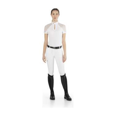 Polo de concours Teresa Ego7 manches courtes femme Blanc Polo de concours Teresa Ego7 manches courtes femme Blanc