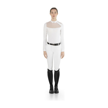 Polo de concours équitation femme EGO7 Nina manches longues