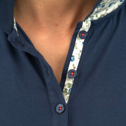 Polo Femme Maringa Flags & Cup Bleu marine