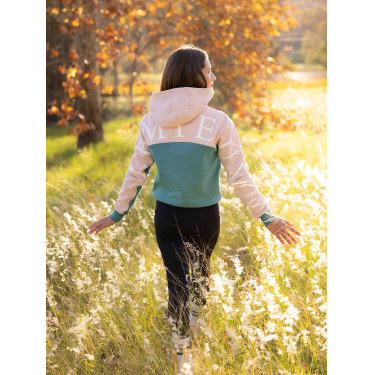 Sweat à capuche LeMieux Sadie Young Rider Aloe Bleu