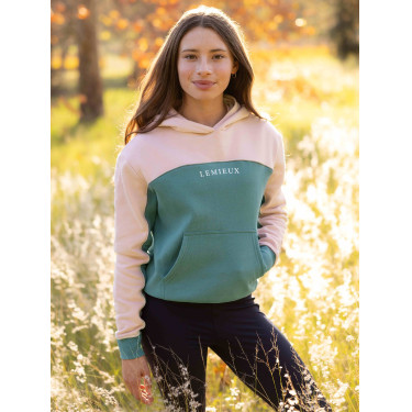 Sweat à capuche LeMieux Sadie Young Rider Aloe Bleu