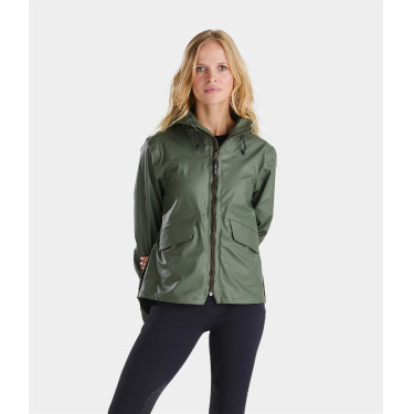 Veste imperméable d'équitation courte femme Horse Pilot Short Raintech Forest night Veste imperméable d'équitation courte femme Horse Pilot Short Raintech Forest night