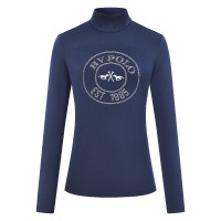 Top HV Polo Odette femme Marine Bleu marine