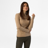 Top HV Polo Olidia femme Camel Marron