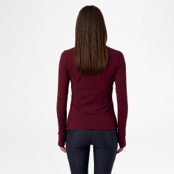 Top HV Polo Oria femme Vin Rouge