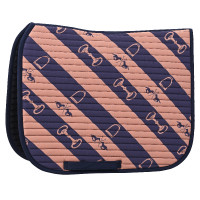 Tapis de selle HV Polo Gwenny print DR Marine / camel Bleu Tapis de selle HV Polo Gwenny print DR Marine / camel Bleu