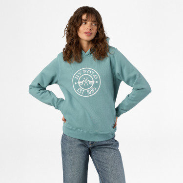 Sweat à capuche HV Polo Rebecca femme Minéral Bleu