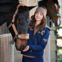 Sweat à capuche HV Polo Reina femme Marine Bleu marine