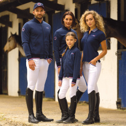 Sweat Zippé Homme France Limited Edition Flags & Cup Bleu marine