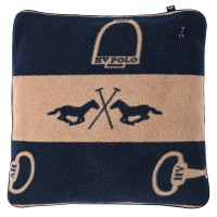 Coussin HV Polo Gwenny print Marine / camel Bleu