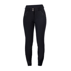 Pantalon softshell Chrysti fond 1/1 en silicone HKM femme Noir