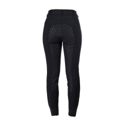 Pantalon softshell Chrysti fond 1/1 en silicone HKM femme Noir