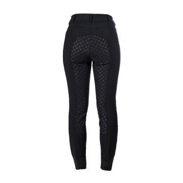 Pantalon softshell Chrysti fond 1/1 en silicone HKM femme Noir