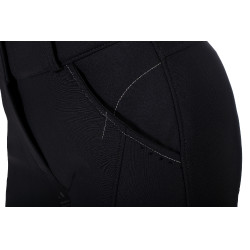 Pantalon softshell Chrysti fond 1/1 en silicone HKM femme Noir
