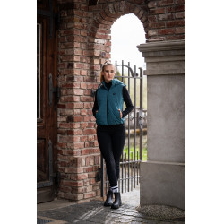 Pantalon softshell Chrysti fond 1/1 en silicone HKM femme Noir