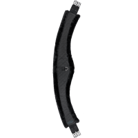 Sangle demi-lune longue Waldhausen tissu molletonné Noir / noir