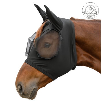 Masque anti-mouches Waldhausen Puck Flex Noir