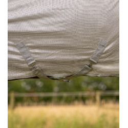 Couverture anti-mouches Waldhausen FlyControl avec couvre-cou Gris argent Couverture anti-mouches Waldhausen FlyControl avec couvre-cou Gris argent