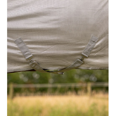 Couverture anti-mouches Waldhausen FlyControl avec couvre-cou Gris argent Couverture anti-mouches Waldhausen FlyControl avec couvre-cou Gris argent