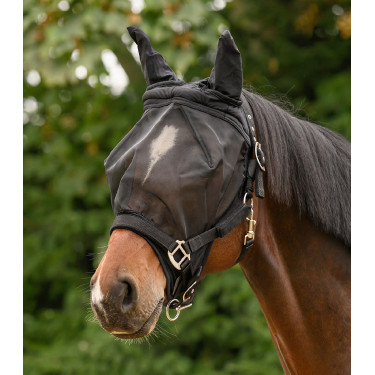 Masque anti-mouches équitation Waldhausen avec oreilles