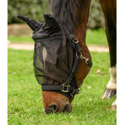 Masque anti-mouches équitation Waldhausen avec oreilles