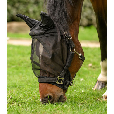 Masque anti-mouches équitation Waldhausen avec oreilles