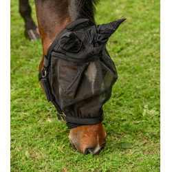 Masque anti-mouches équitation Waldhausen avec oreilles