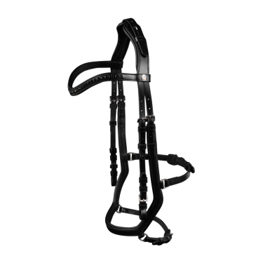 Bridon Waldhausen X-Line Relaxation muserolle anatomique Noir