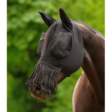 Masque anti-mouches Waldhausen Puck franges nasales Noir