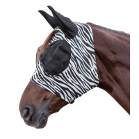 Masque anti-mouches Waldhausen Puck Zebra Noir / blanc